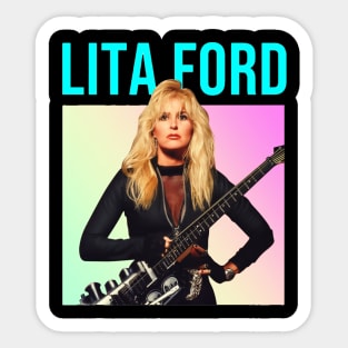 Rock woman_musician_1 Sticker